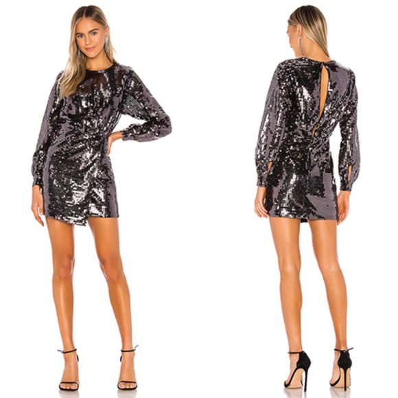 NBD Dresses & Skirts - NBD MARGAERY MINI DRESS IN GUNMETAL Revolve Small